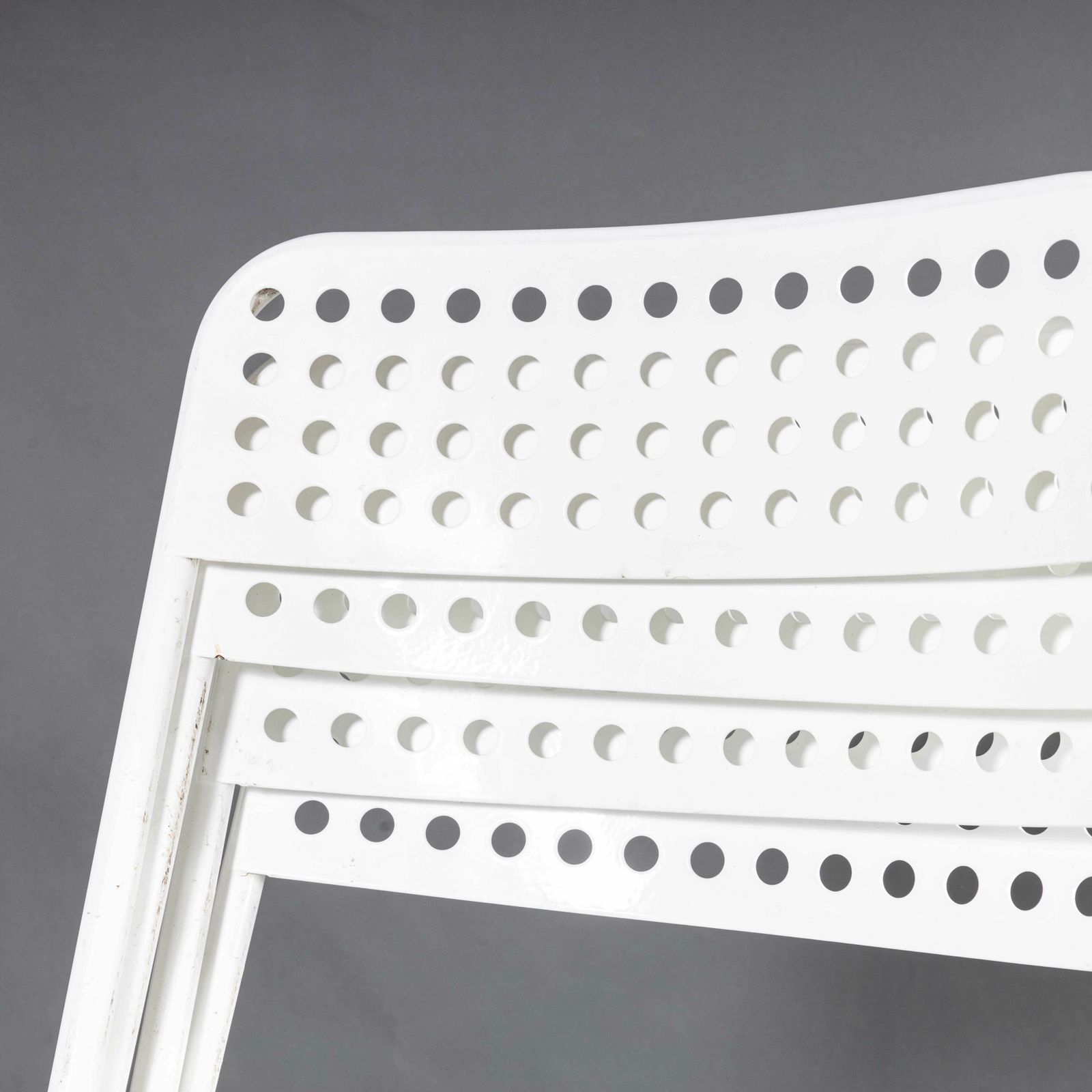 1970’s Egon Eiremann House In Baden Baden White Metal Chairs – Set Of Four photo 648.0