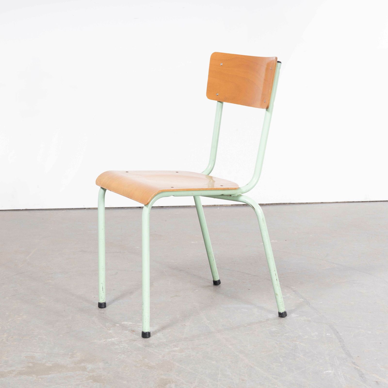 1960’s Original Mint French Stacking University Chairs Wide Back – Set Of Four photo 300.0