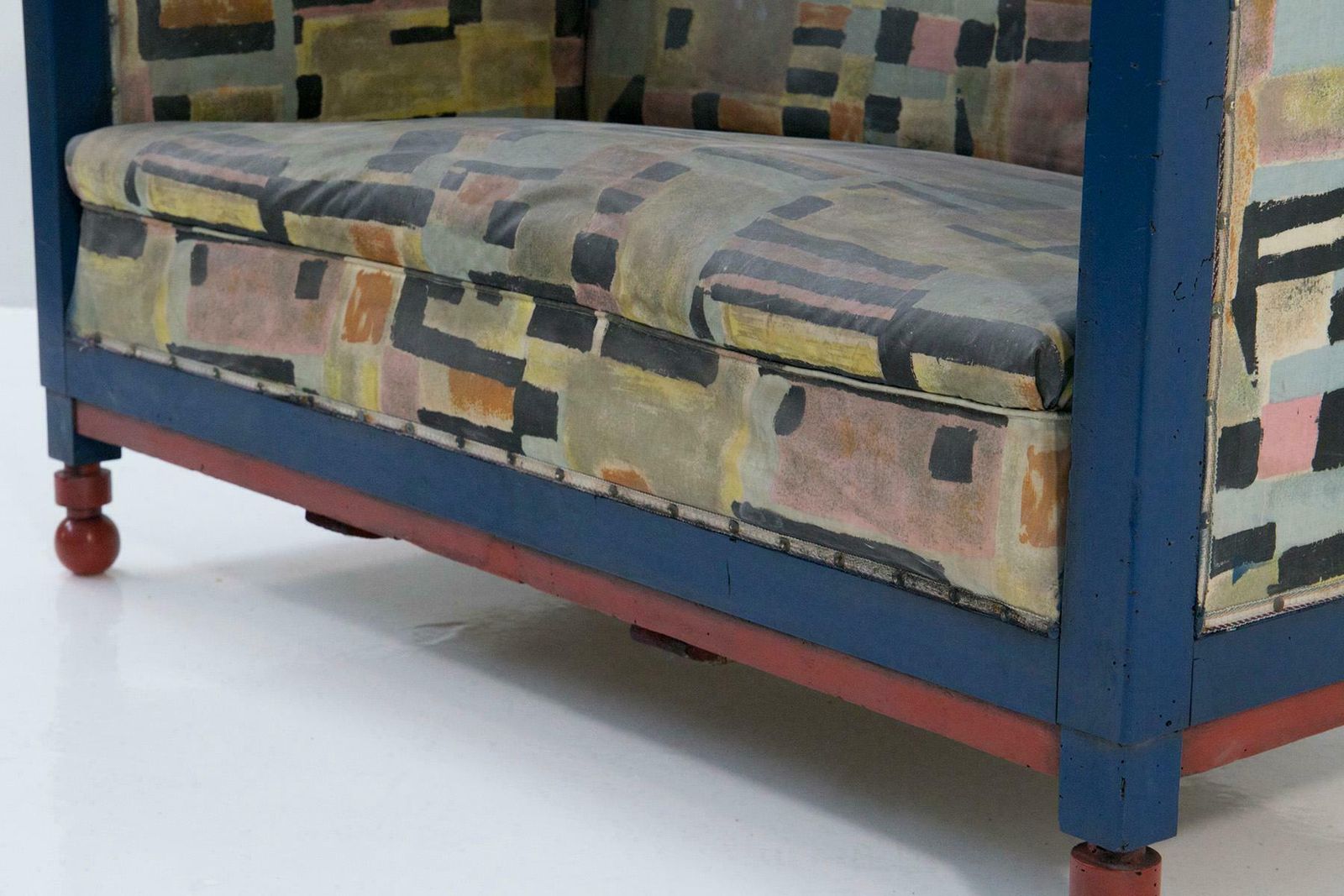 Fillìa Luigi Colombo Attr. Rare Italian Futurist Sofa photo buy
