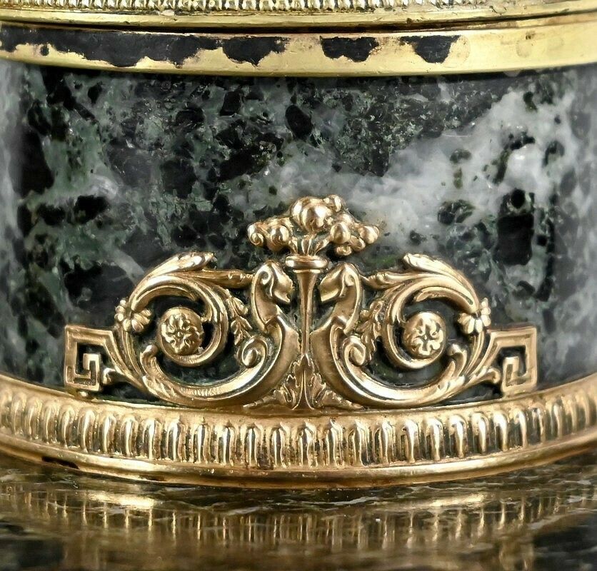 photo for sale Inkwell In Marble And Bronze, Empire Style   1st Part XIX