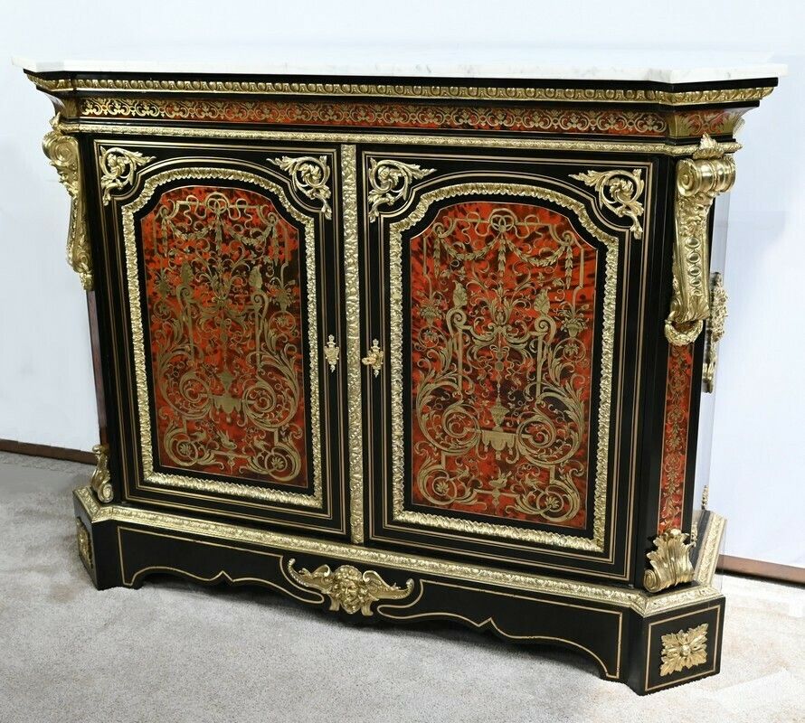 “Boule” Marquetry Buffet, Napoleon III Period – Mid 19th Century photo for sale