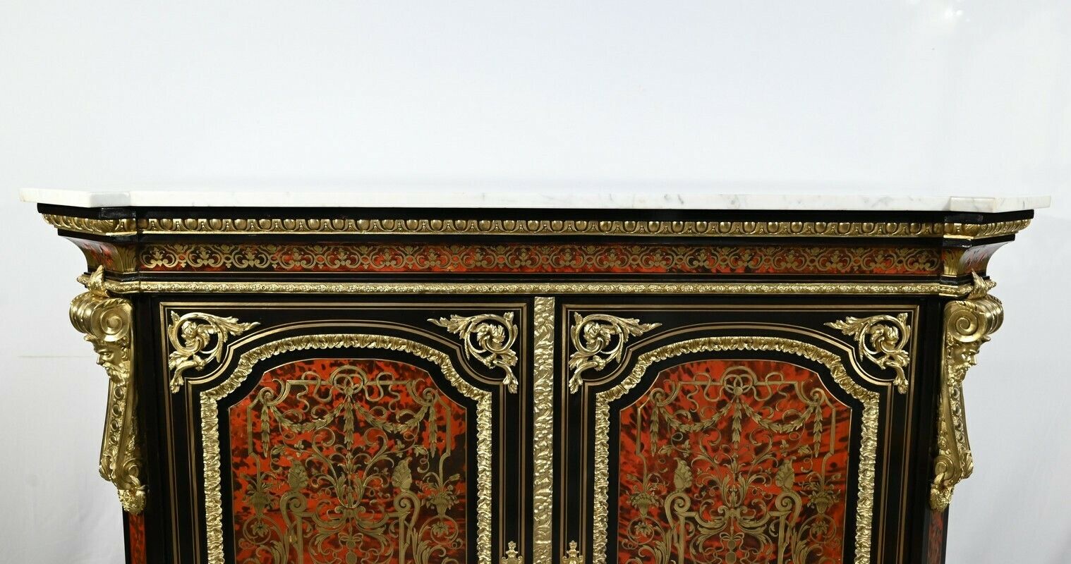 “Boule” Marquetry Buffet, Napoleon III Period – Mid 19th Century photo vintage
