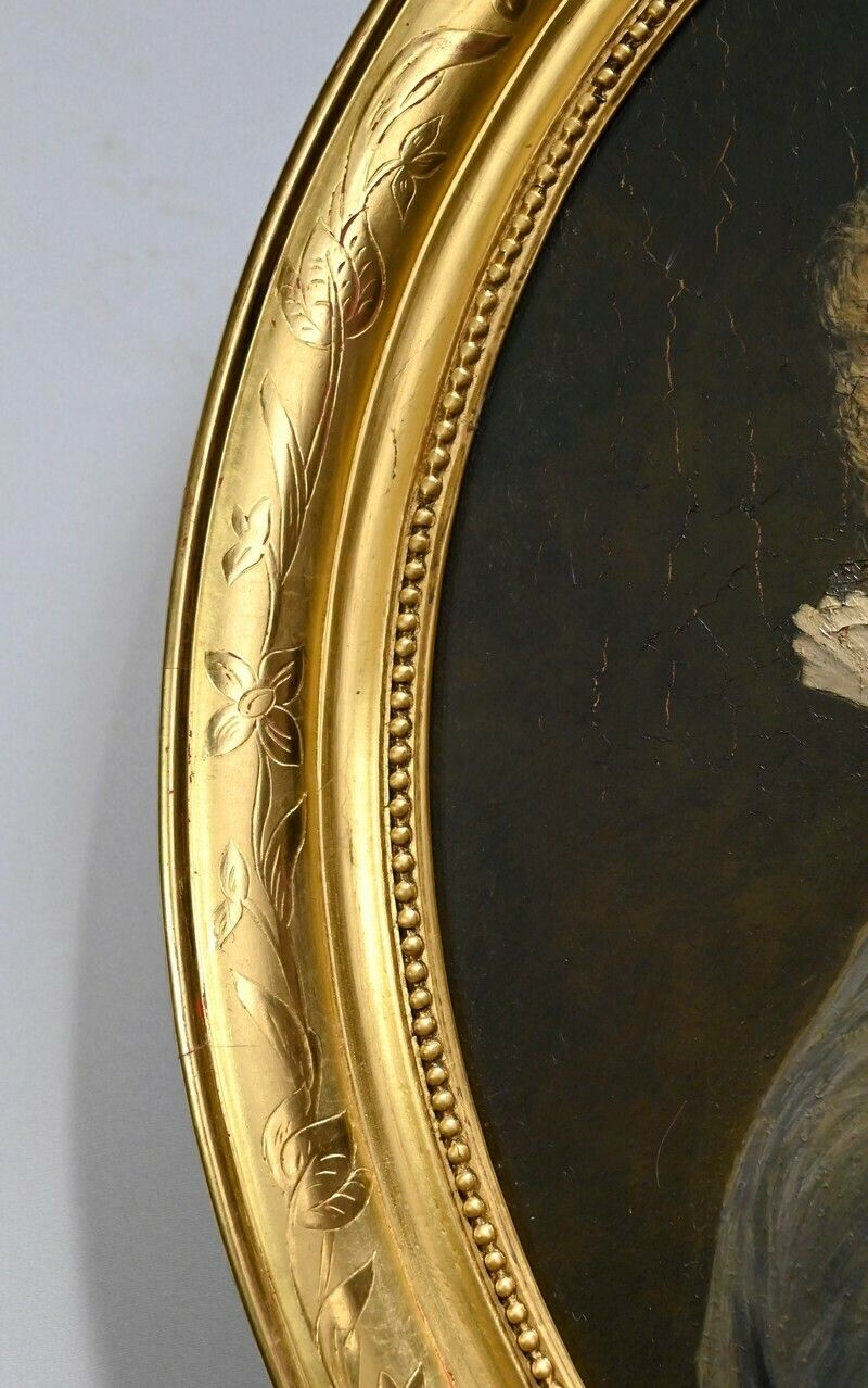 photo vinterior Important Oil Painting, 19th Century School – Mid 19th Century