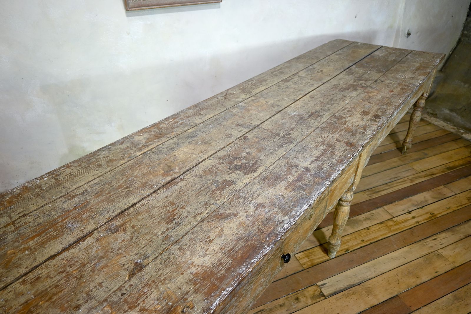 photo furniture Reserved A Large 18th Century French Painted Farmhouse Dining Table