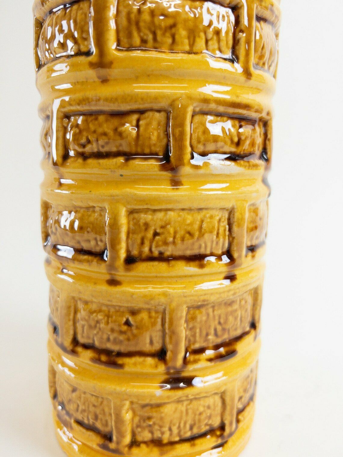 West German Pottery   Yellow Ceramic Vase By übelacker Keramik   Mid Century Modern Design   ü Keramik Form 509 30 photo buy