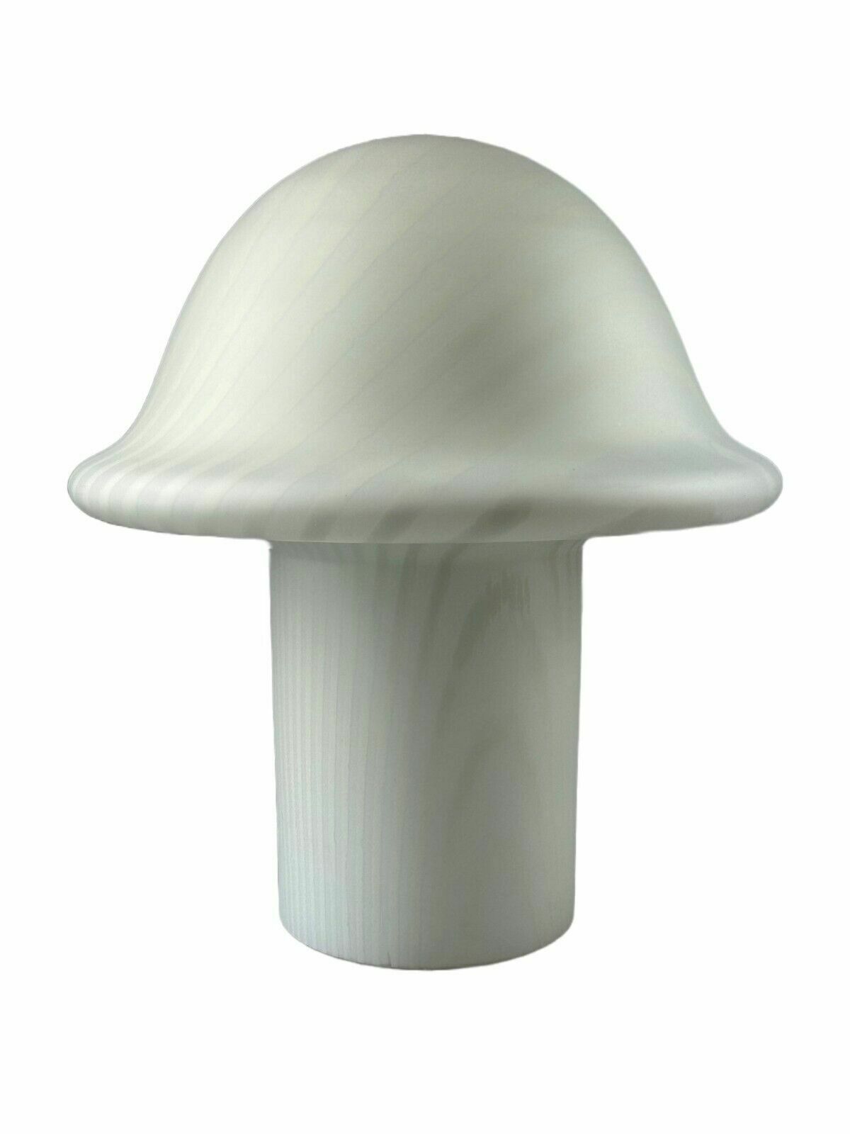Xl 60s 70s Peill & Putzler Germany Table Lamp Mushroom Glass Space Age