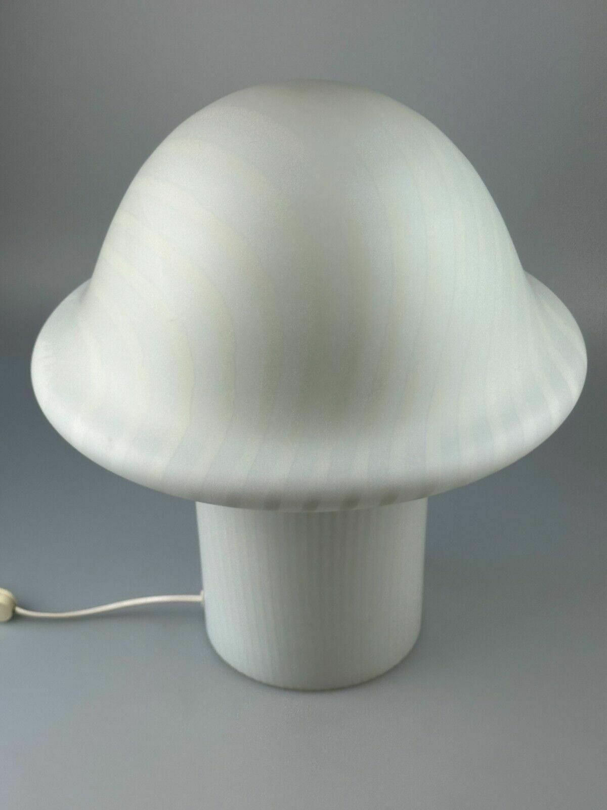 Xl 60s 70s Peill & Putzler Germany Table Lamp Mushroom Glass Space Age photo for sale