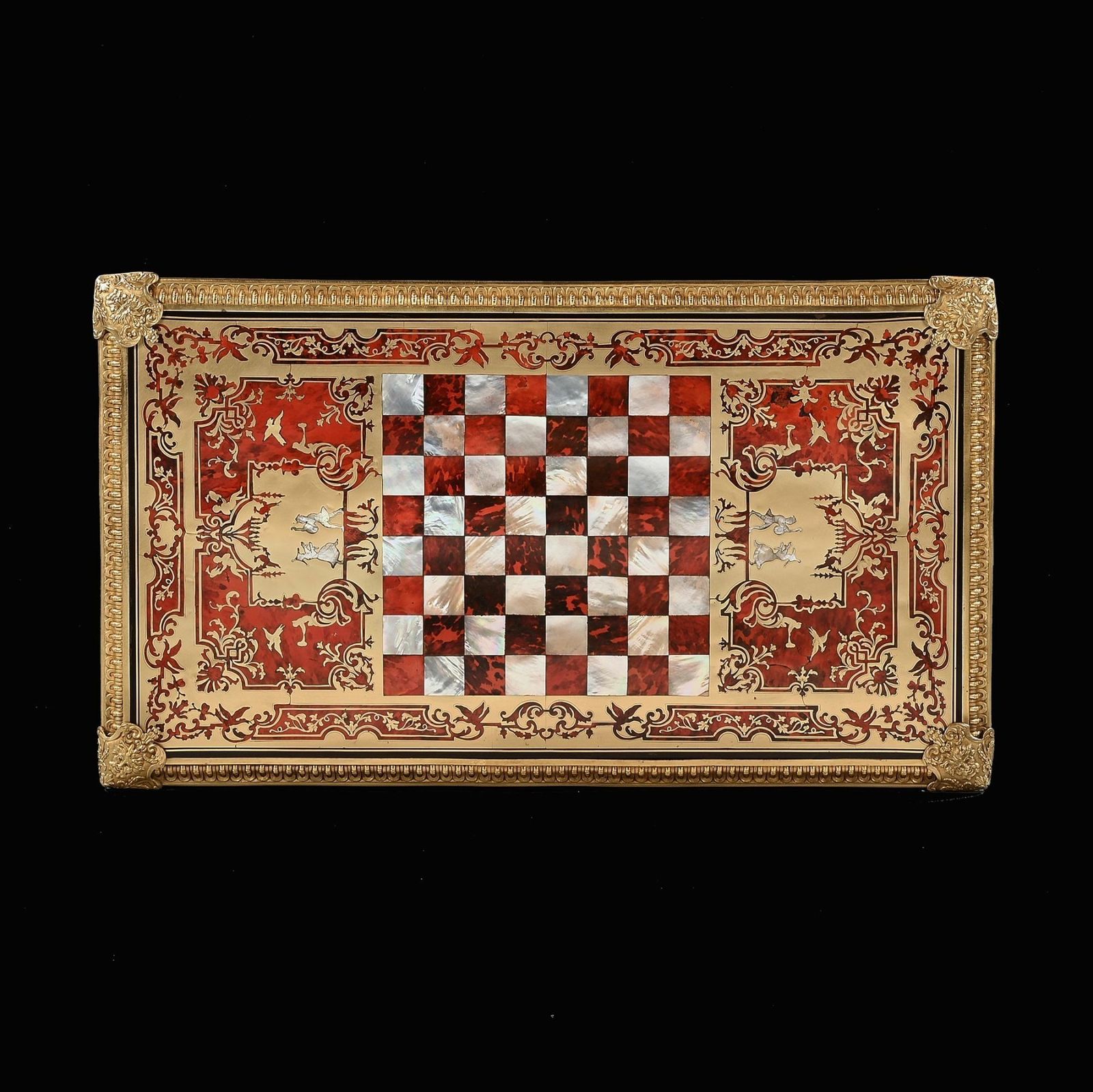 An Exceptional George IV Period Boulle Games Table Attributed To Thomas Parker photo vintage