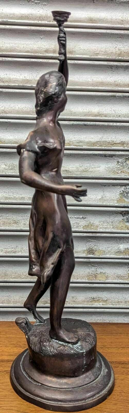 Bronze Lady With Torch Statue photo buy