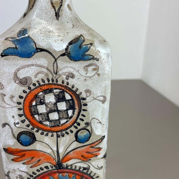 Unique Ceramic Studio Pottery Vase By Elio Schiavon Ceramics Padua Italy 1970s photo vintage