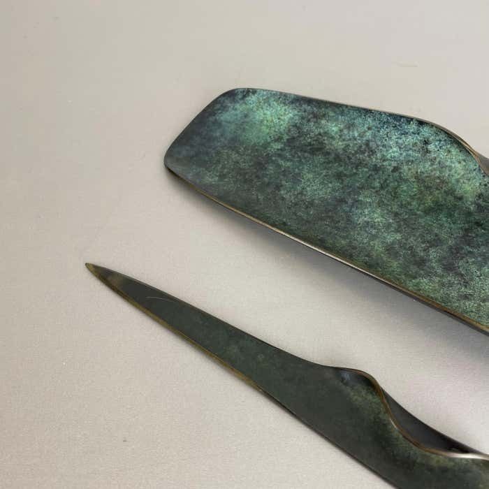 Desk Brass Shell Plate And Letter Opener Auböck Hagenauer Era Germany 1950s photo Home Decor