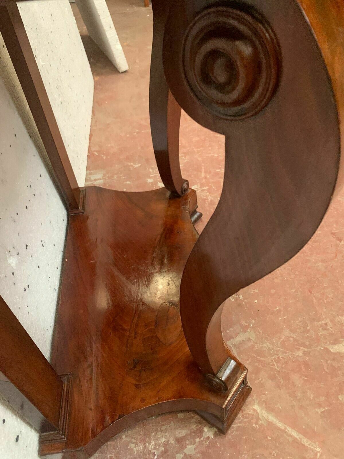 Furniture Louis Philippe Console In Mahogany And 19th Century Veneer photo