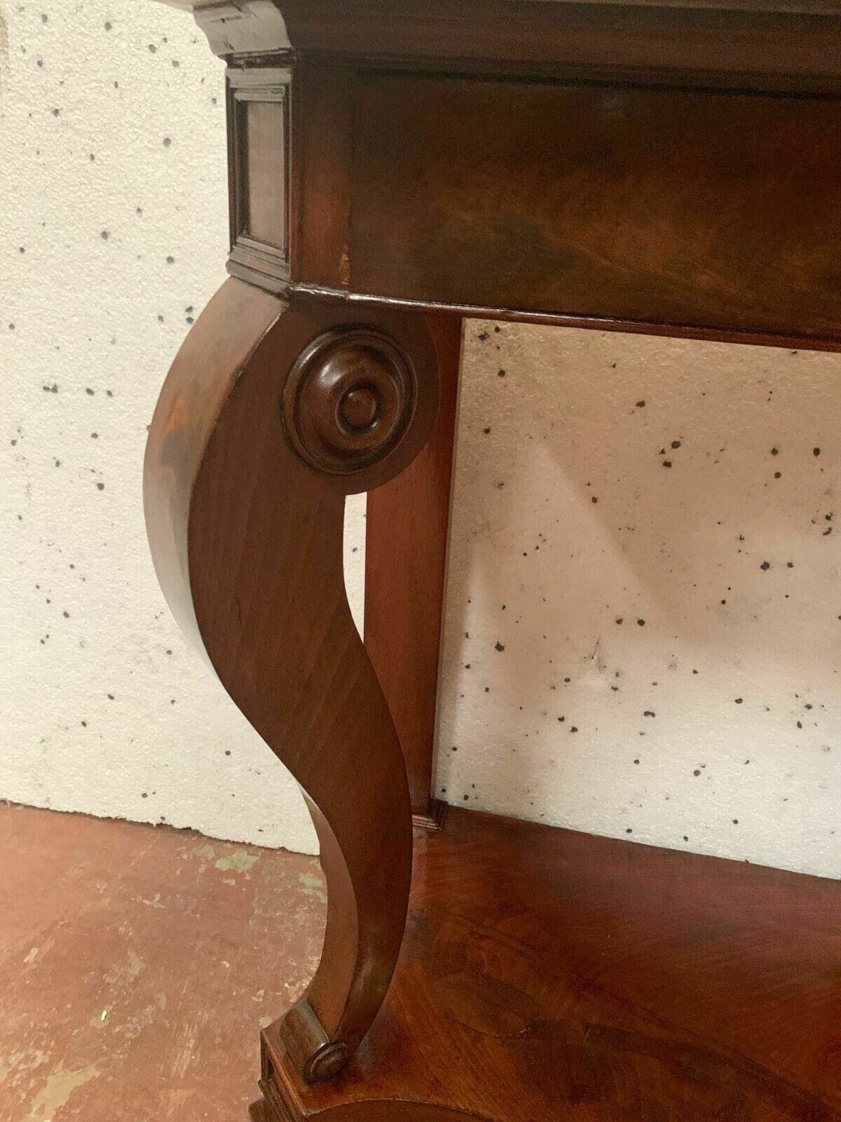 photo vinterior Louis Philippe Console In Mahogany And 19th Century Veneer