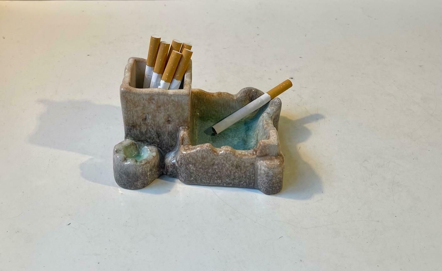 Michael Andersen & Son Smoker's Lagoon   Station In Persia Glazed Ceramic, 1950s