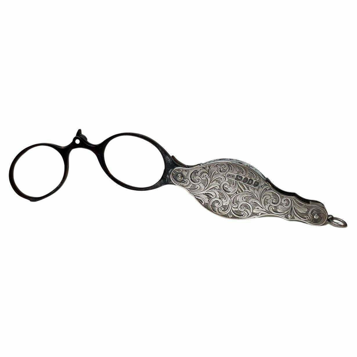 Antique Lorgnettes Pendant Spectacles In Silver By Georg Unite & Sons Birmingham photo buy