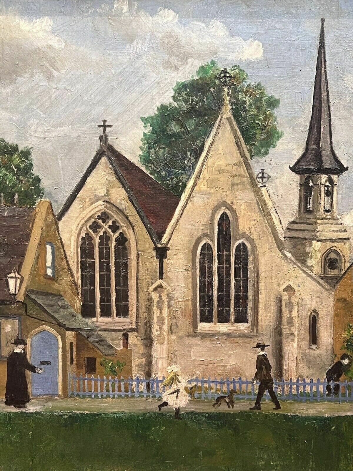 Art Contemporary Naïve St Mary Magdalene Old Chiswick Oil Painting On Canvas photo