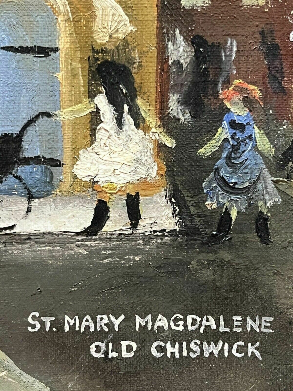 photo buy Contemporary Naïve St Mary Magdalene Old Chiswick Oil Painting On Canvas