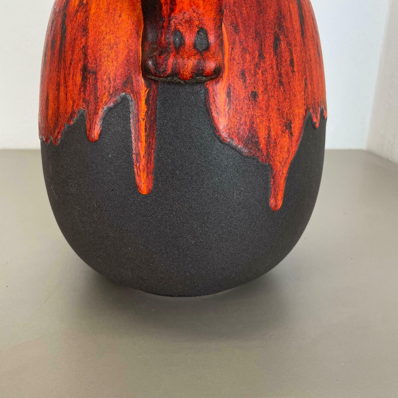 photo for sale Large Pottery Super Colour Fat Lava Multi Colour 484 30 Vase Scheurich Wgp 1970s