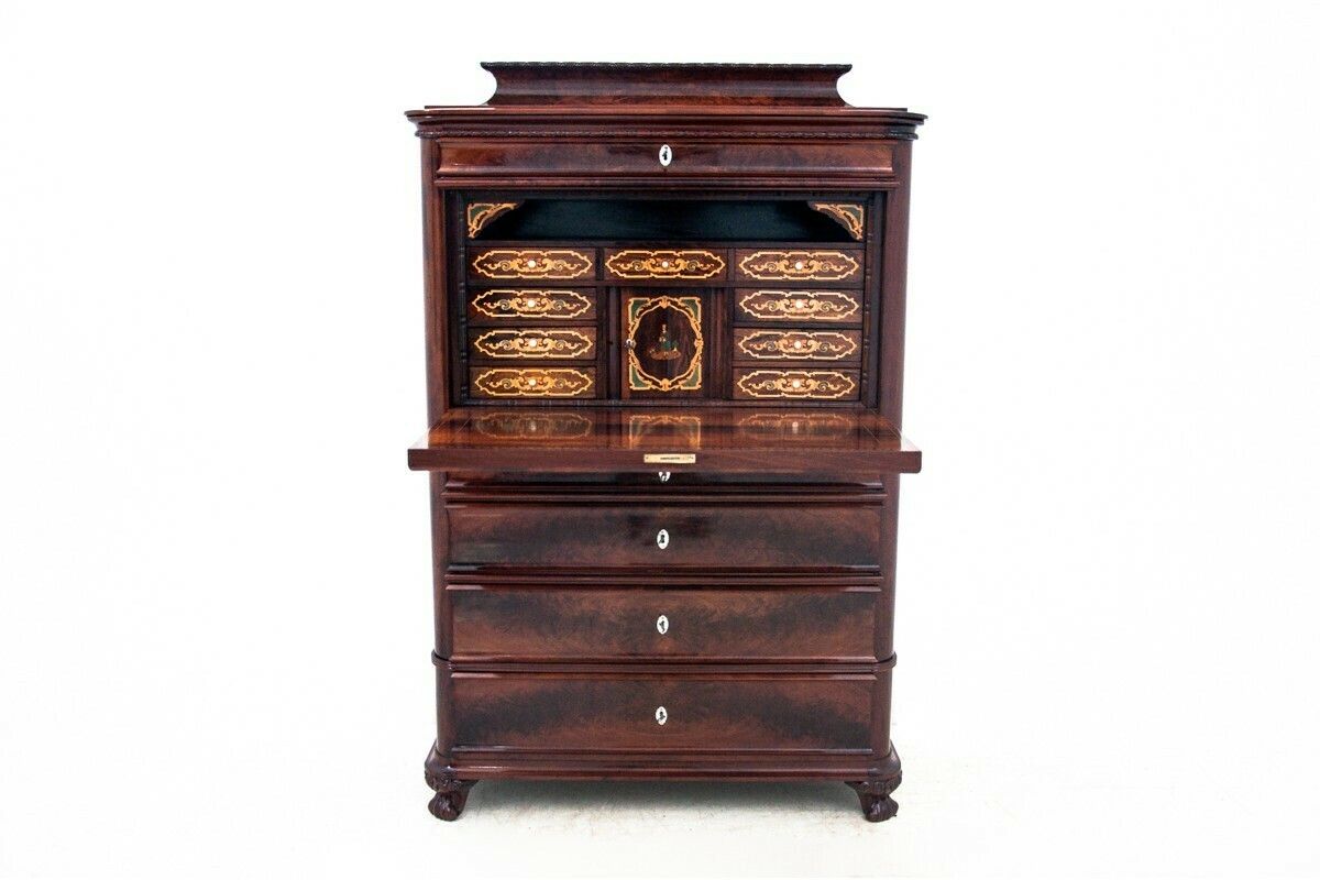 Ancient Secretary, Northern Europe, Circa 1860. After Renovation.