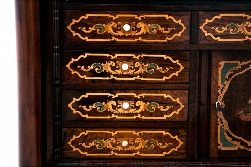 photo buy Ancient Secretary, Northern Europe, Circa 1860. After Renovation.