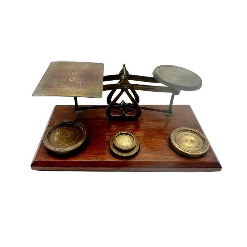 Antique Brass Postal Letter Scales   Study Decor   Home Decor