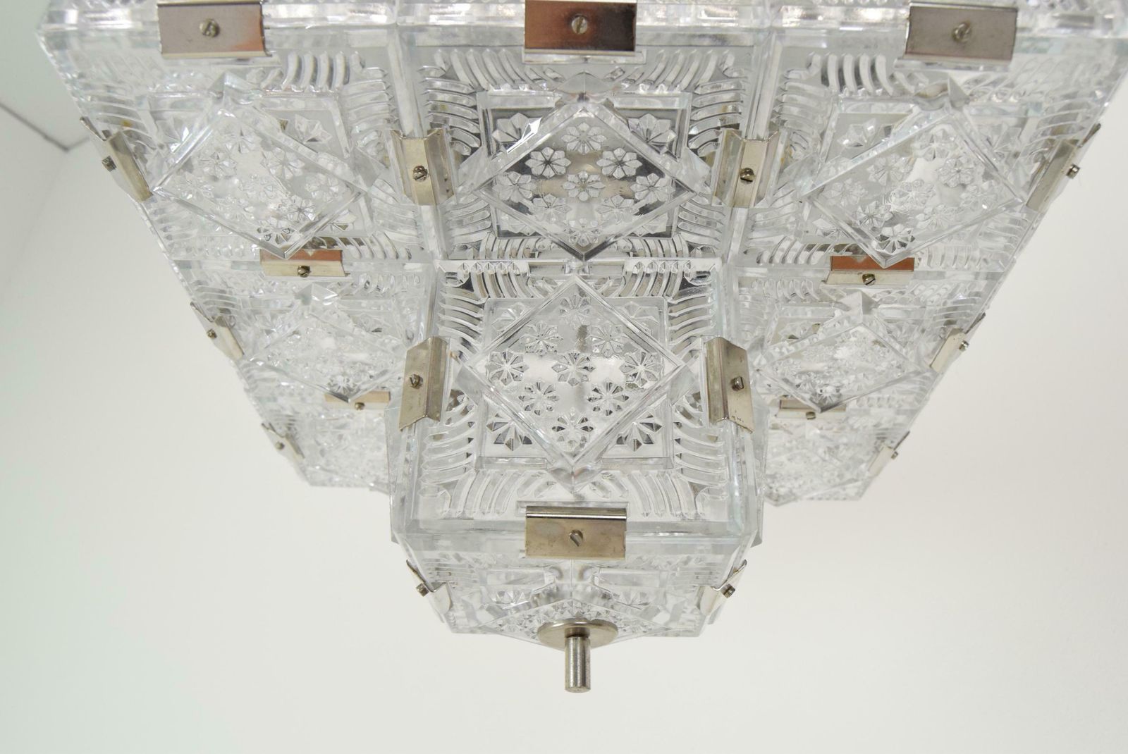 photo furniture Rare Mid Century Glass Pendant By Jaroslav Bejvl For Kamenicky Senov, 1960's.