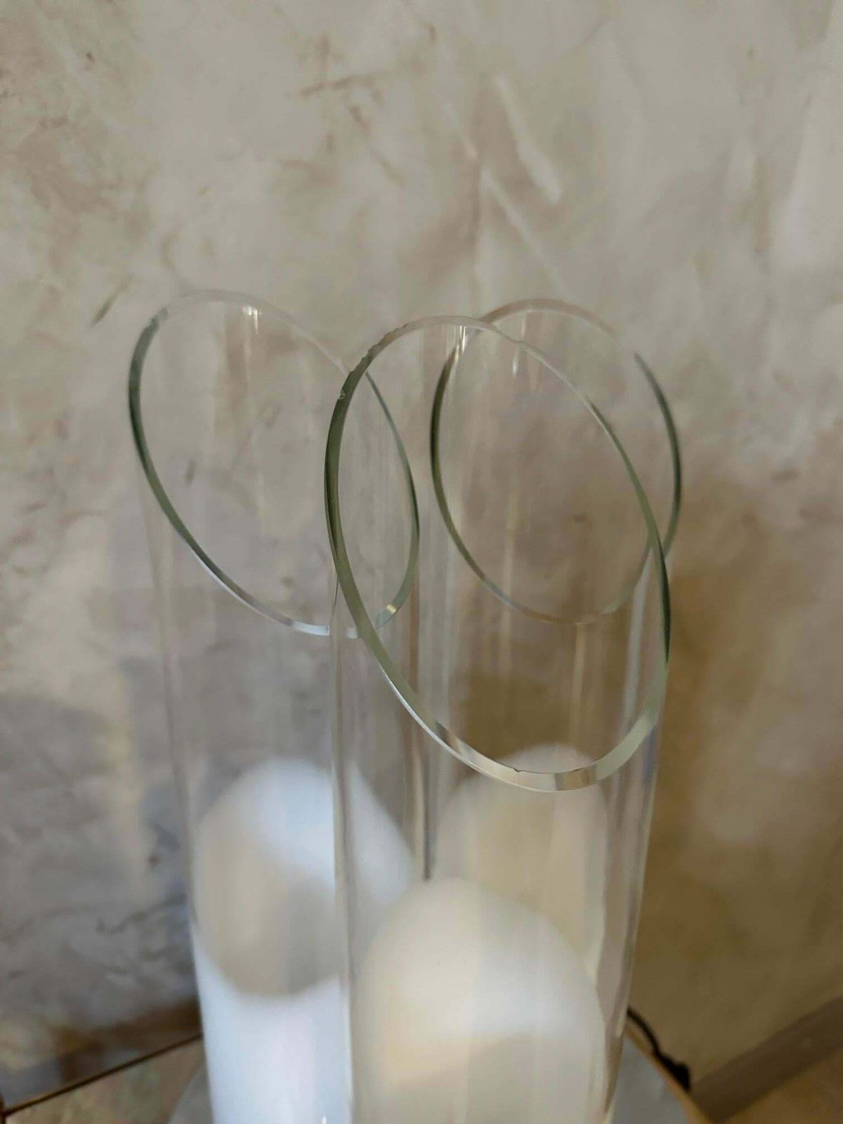 20th Century Carlo Nason Chromed Metal And Murano Glass Lamp, 1970s photo vinterior