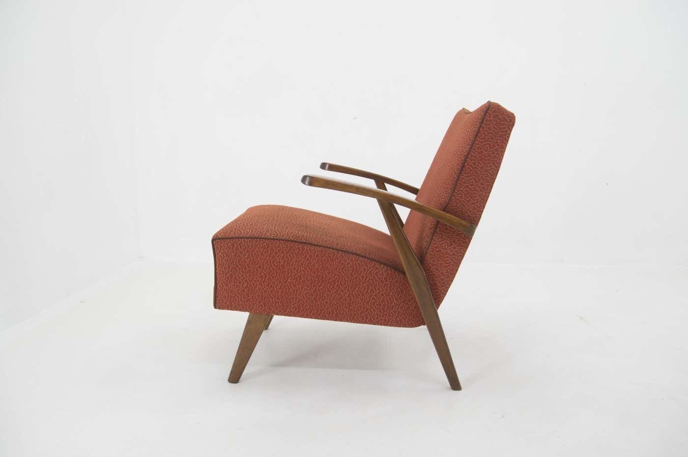 Red Armchair, 1960s, Czechoslovakia photo Furniture