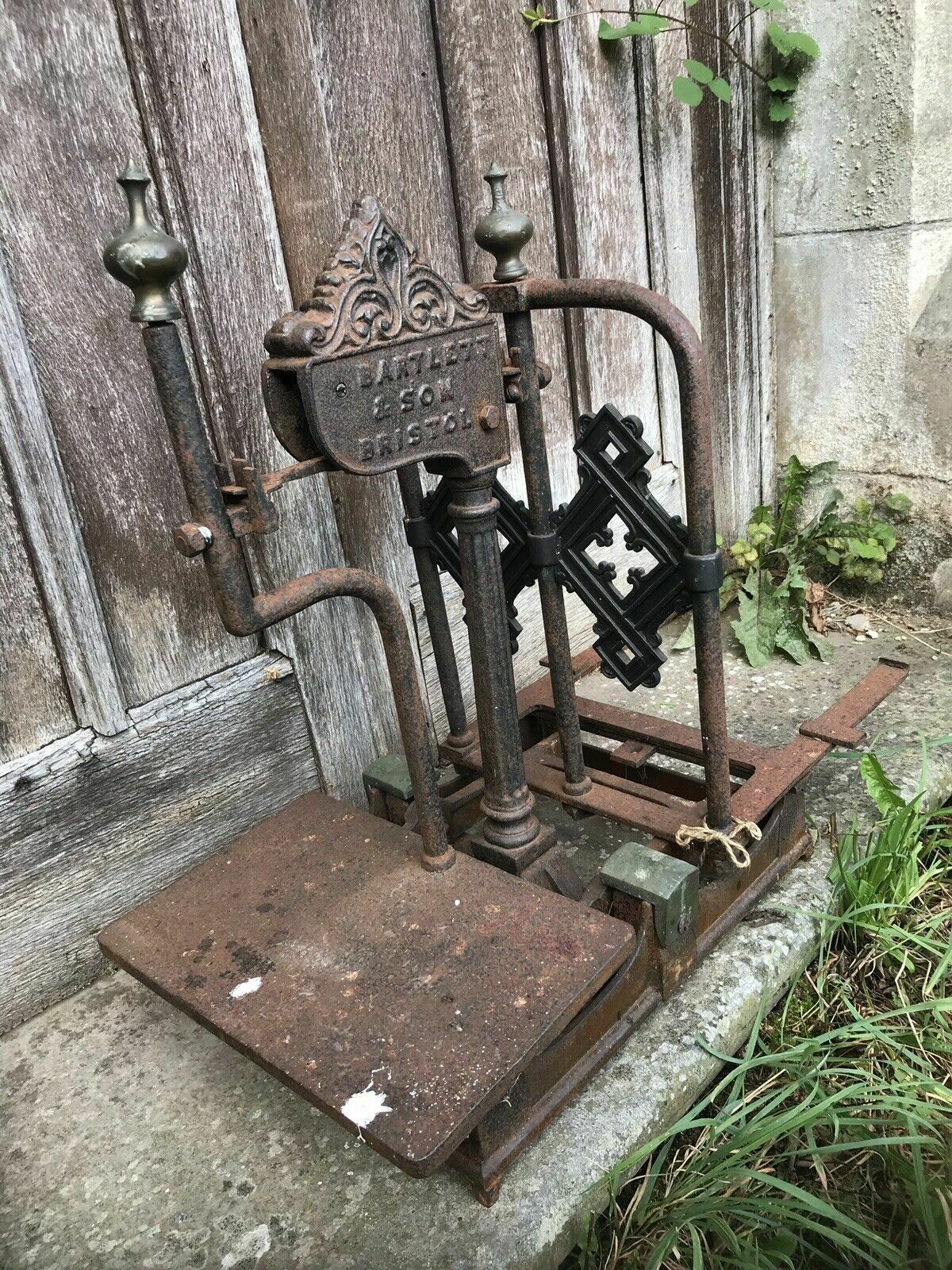 Rare Cast Iron And Bronze Millers Scale By Bartlett And Son