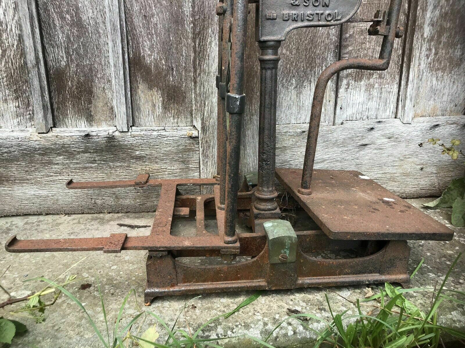 photo furniture Rare Cast Iron And Bronze Millers Scale By Bartlett And Son