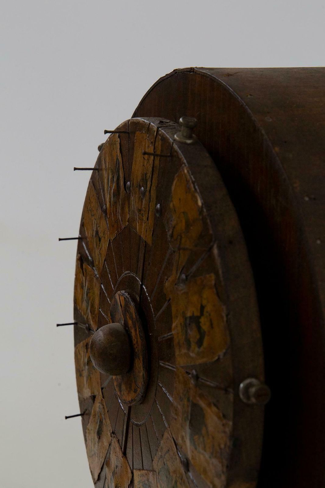 Antique Wooden Roulette Game Wheel With Applied Figures photo vinterior