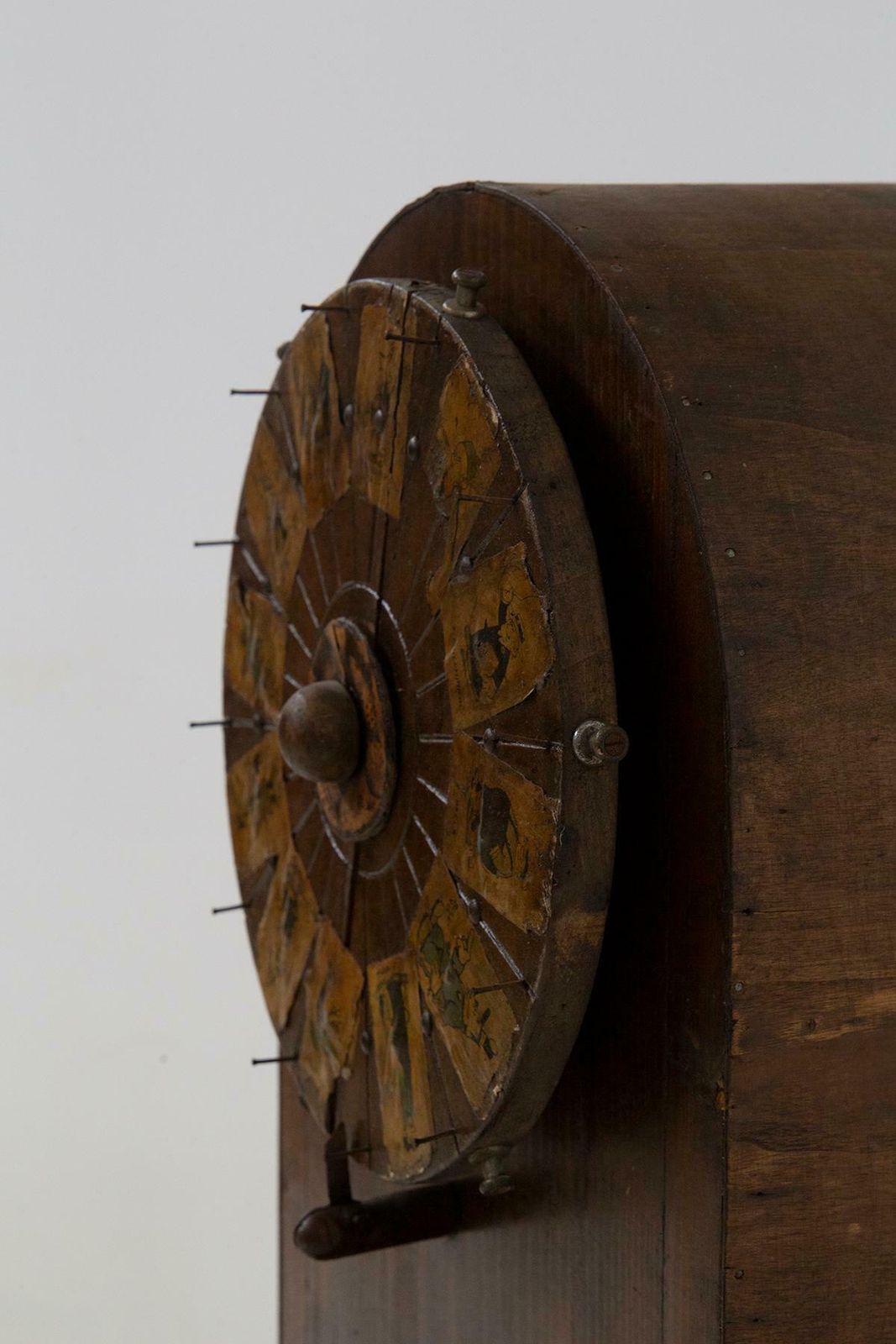 Antique Wooden Roulette Game Wheel With Applied Figures photo buy