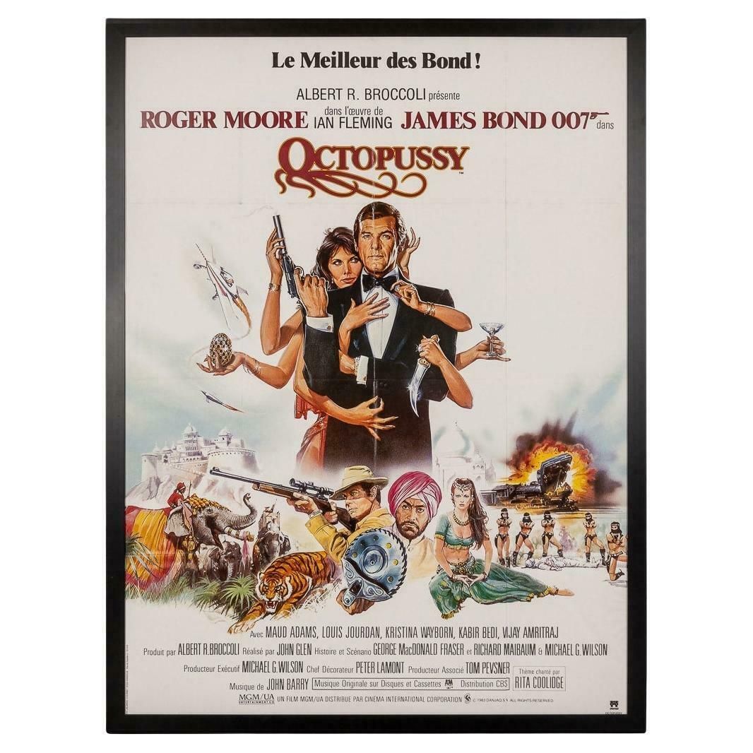 Original French Release James Bond Octopussy Poster 1983