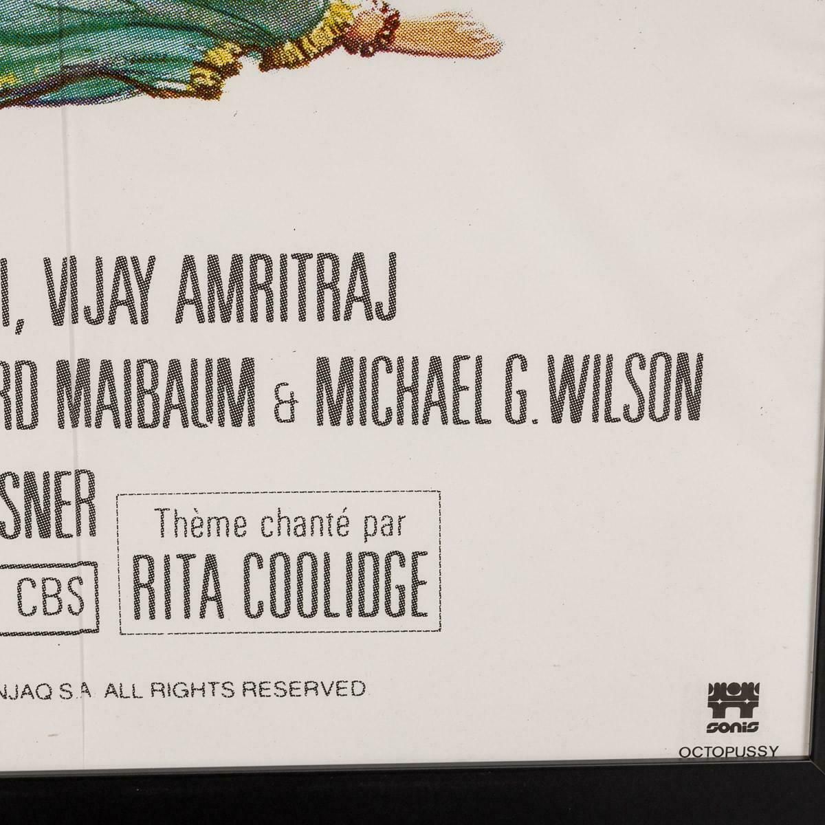 1495.0 Original French Release James Bond Octopussy Poster 1983 photo