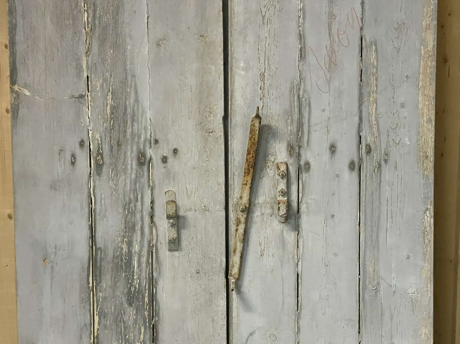 Pair Of Pine Shutters From The Early 20th Century From The Manoir De La Psalette In Tréguier   Cotes D'armor photo for sale