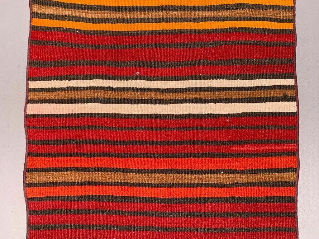 Old Turkish Narrow Kilim Runner 324x57 Cm Shabby Chic, Vintage Kelim photo vinterior