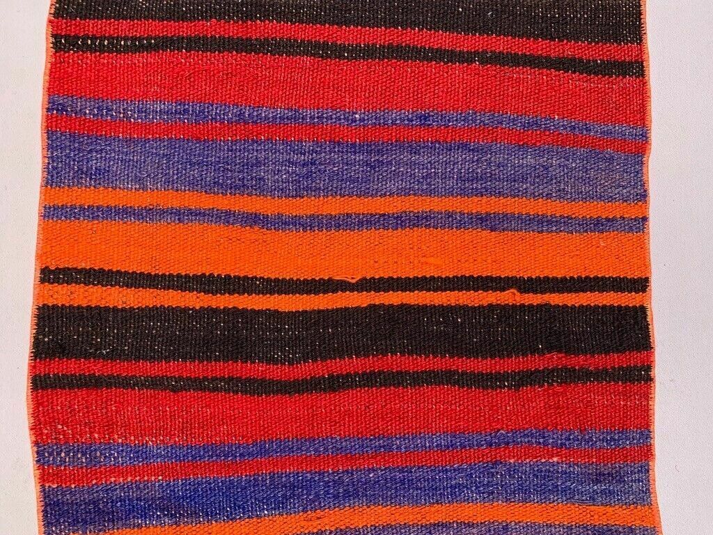 Old Turkish Narrow Kilim Runner 215x52 Cm Shabby Chic, Vintage Kelim photo vinterior