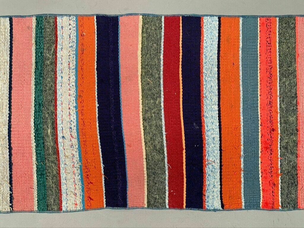 Old Turkish Narrow Kilim Runner 262x51 Cm Shabby Chic, Vintage Kelim photo for sale