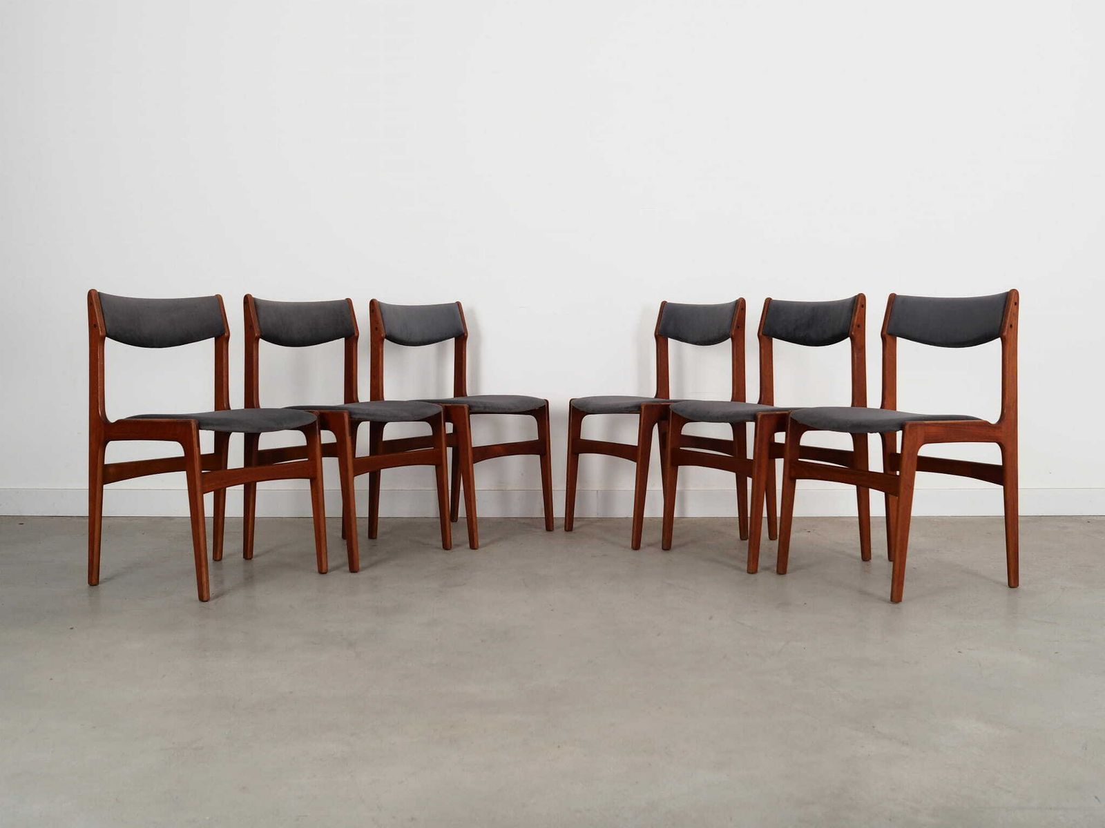 Set Of Six Teak Chairs, Danish Design, 1960s, Production: Denmark photo furniture