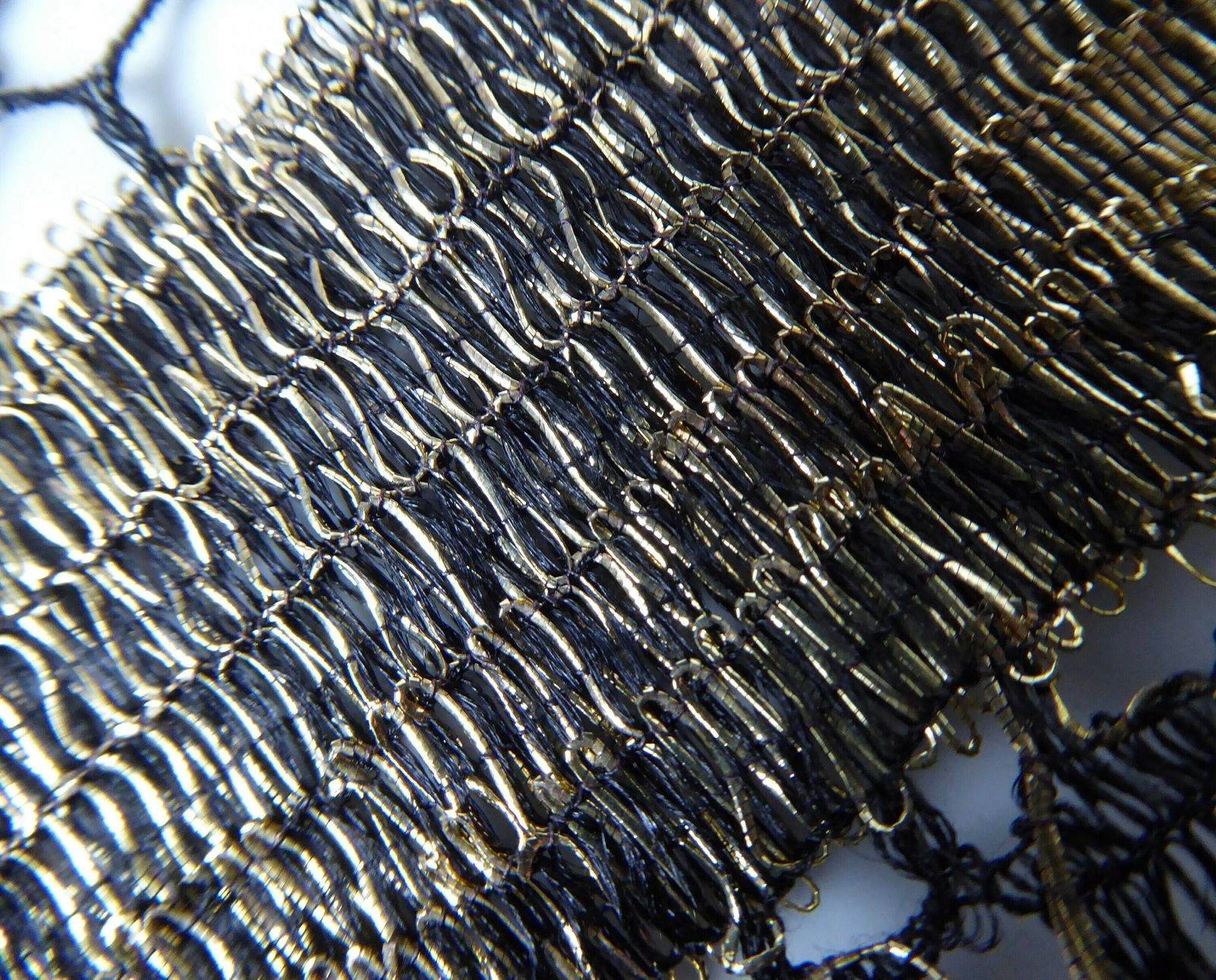 Gold And Black Antique French Lace Fabric   Dressmaking Lace   Vintage Lace photo buy