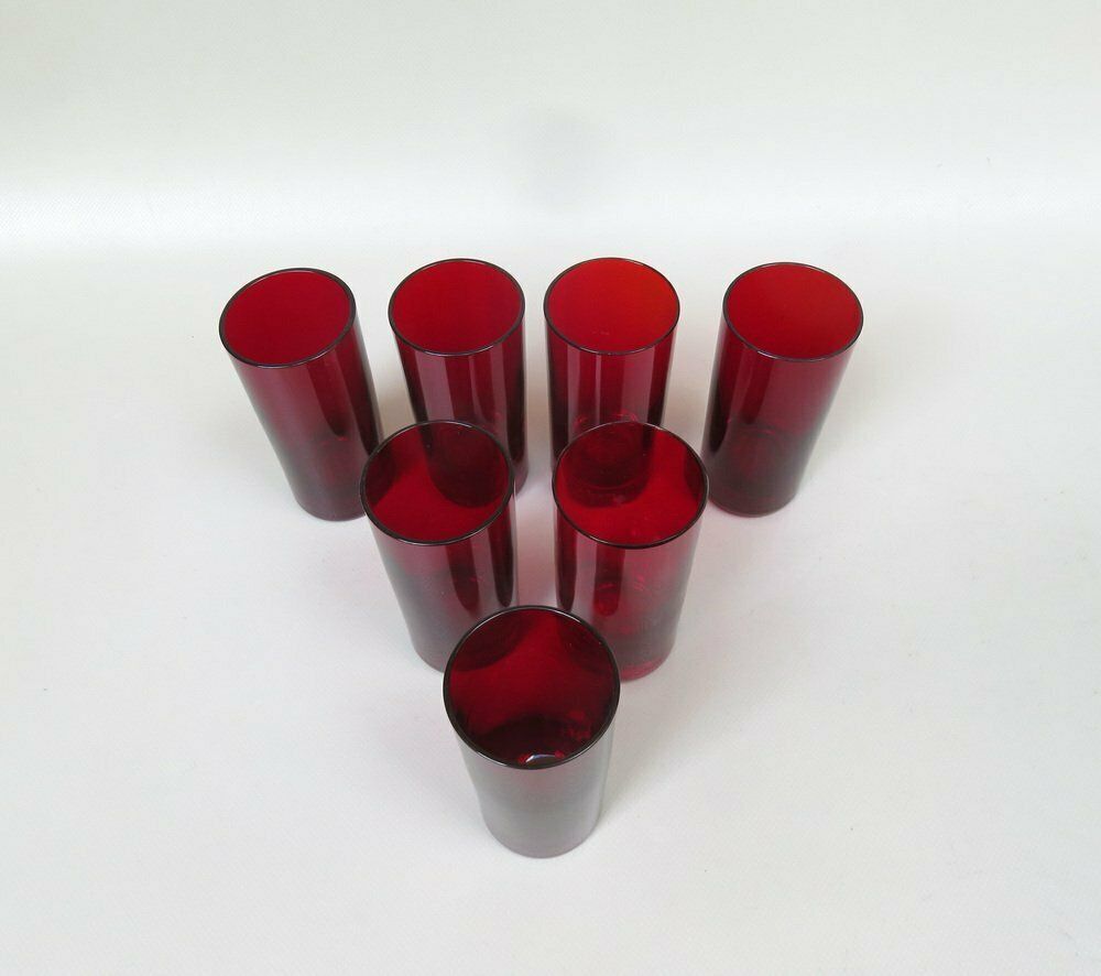 photo buy Water Jug With 7 Glasses In Red By Reijmyre Sweden, Designed  By Monica Bratt, Sweden, 1950s, Set Of 8
