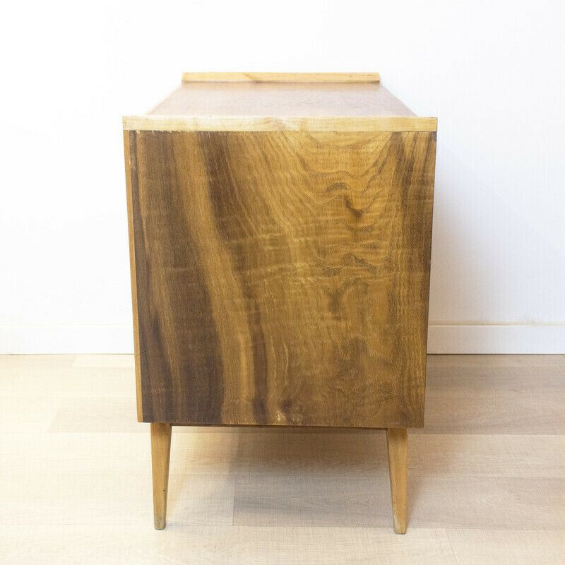 Vintage Chest Of Drawers In Beech And Walnut, Spain 1950 photo 710.0