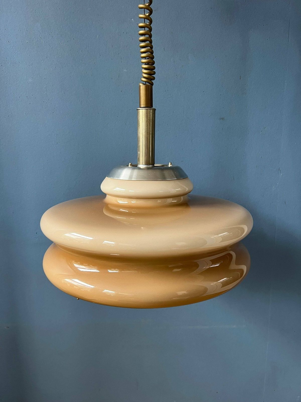 Vintage Space Age Pendant Light By Herda With Acrylic Glass Mushroom Shade photo buy