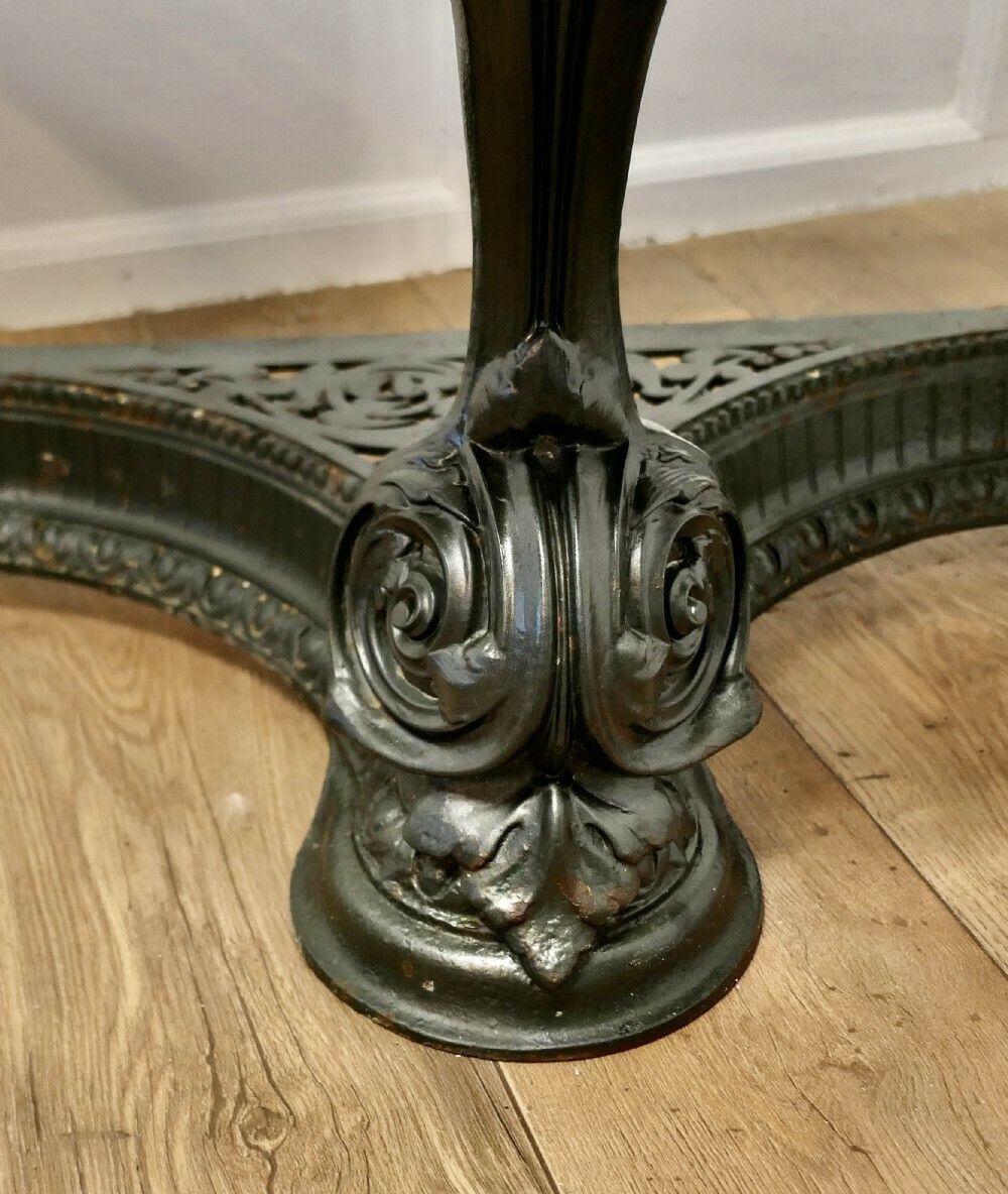 photo for sale Colebrookdale Art Nouveau Half Round Hall/Garden Table