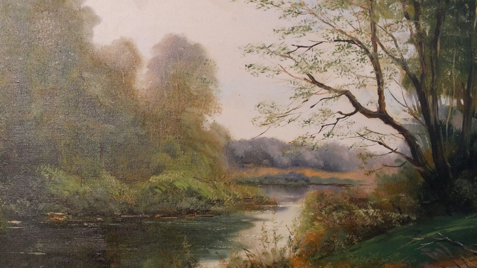 Original Vintage Oil Painting, 1980s photo 375.0