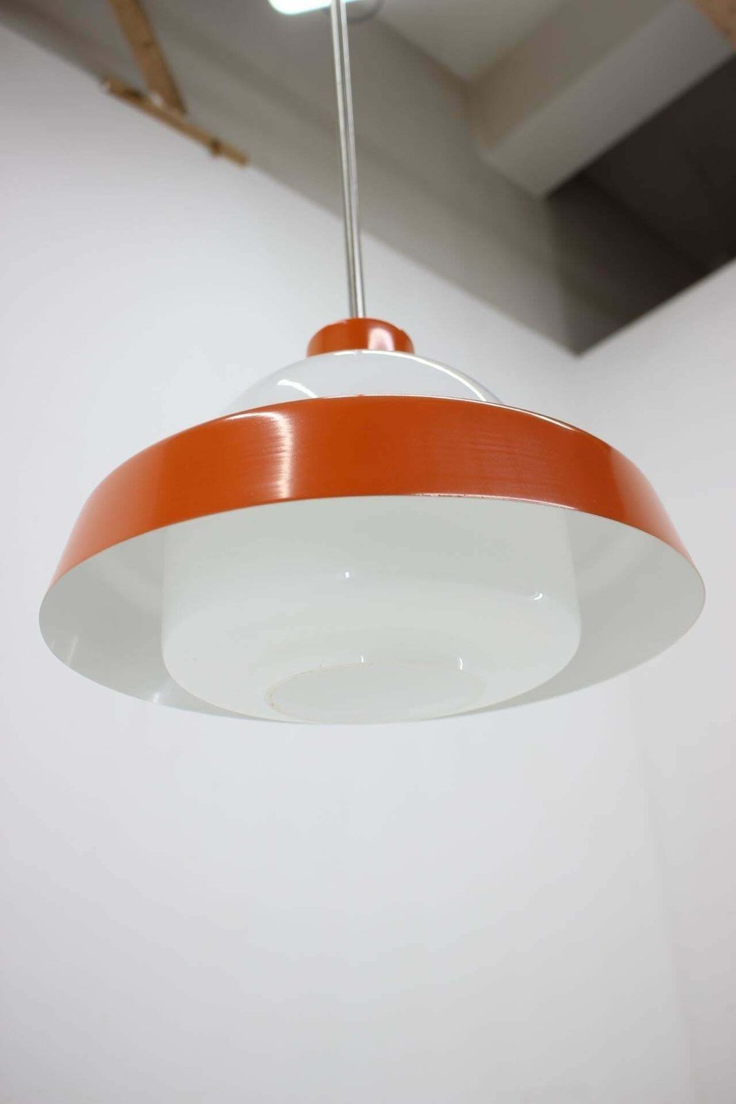 1970s Glass Pendant Lamp By Kamenicky Senov, Czechoslovakia photo buy