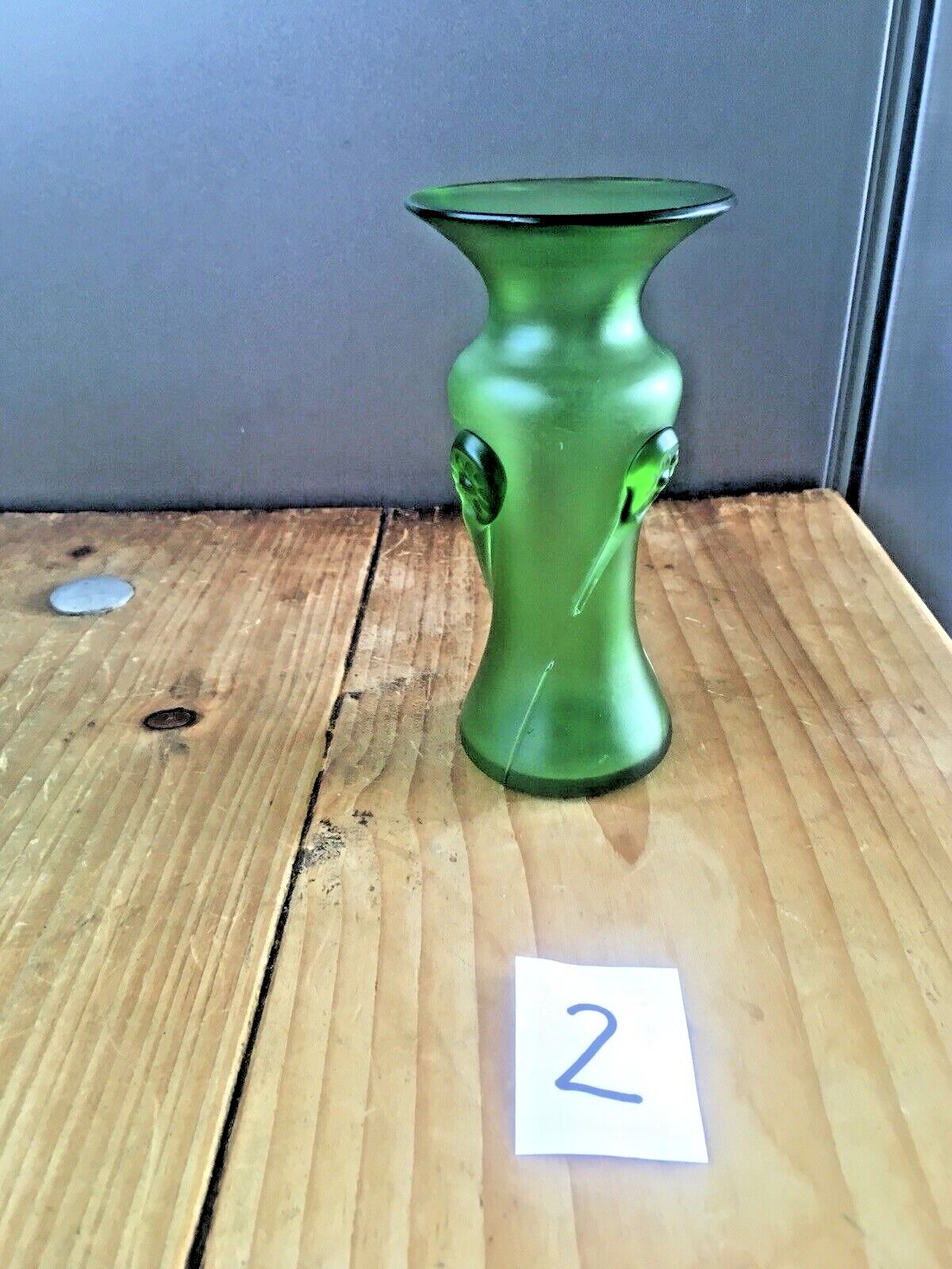 Home Decor 1 Art Nouveau Bohemian Czech Iridescent Trailed Tadpole Vase Loetz Vesuvian photo