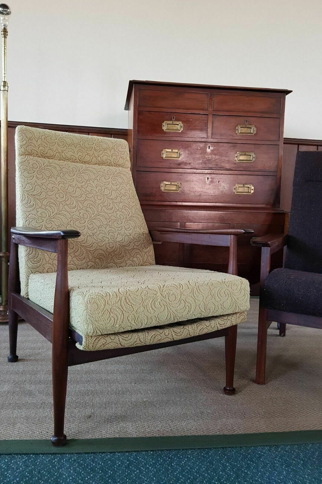 Mid Century Guy Rogers Manhattan Armchair photo for sale