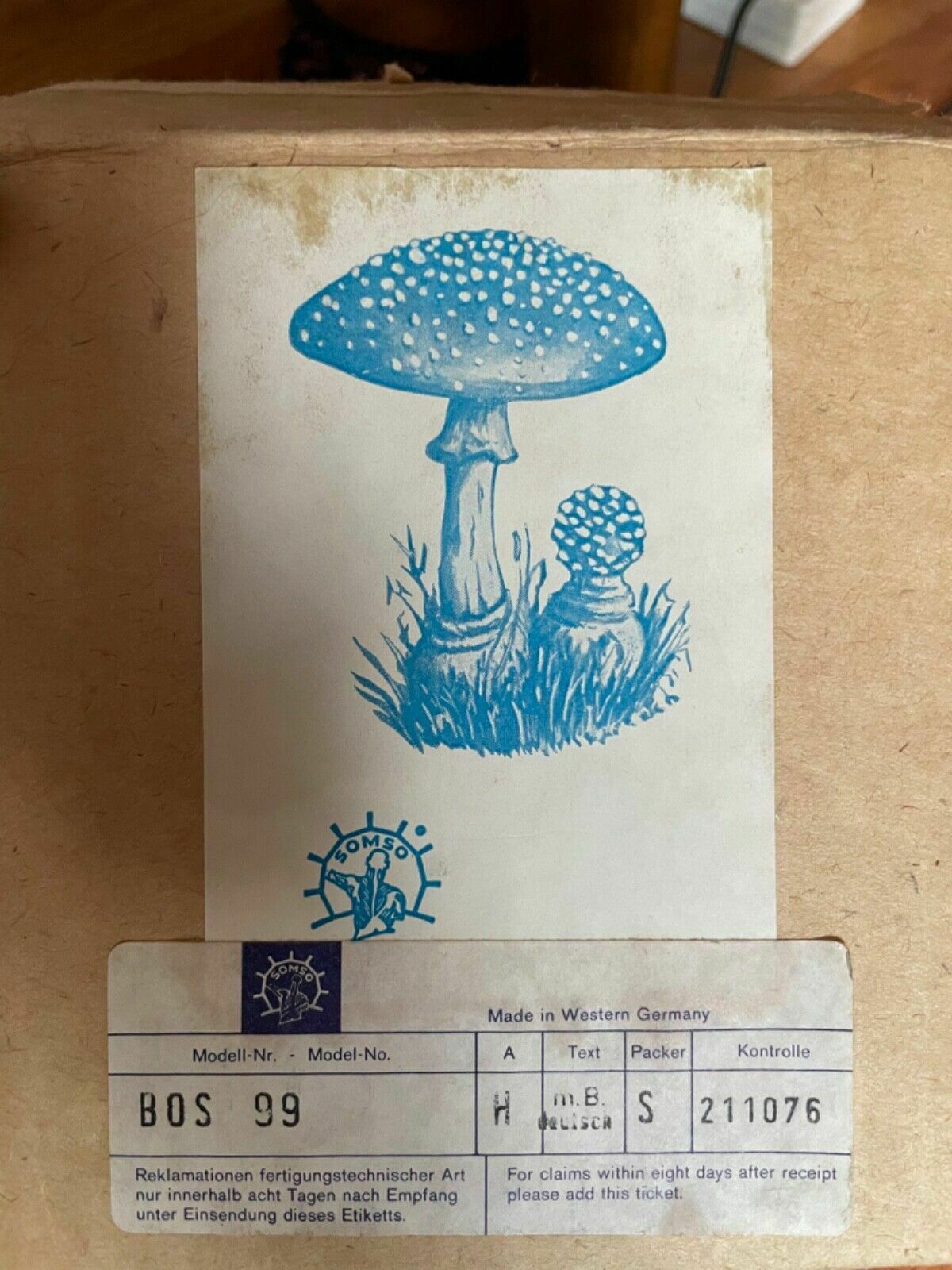 Home Decor Vintage Somso Panther Cap Mushroom Educational School Model Fungus Amanita photo