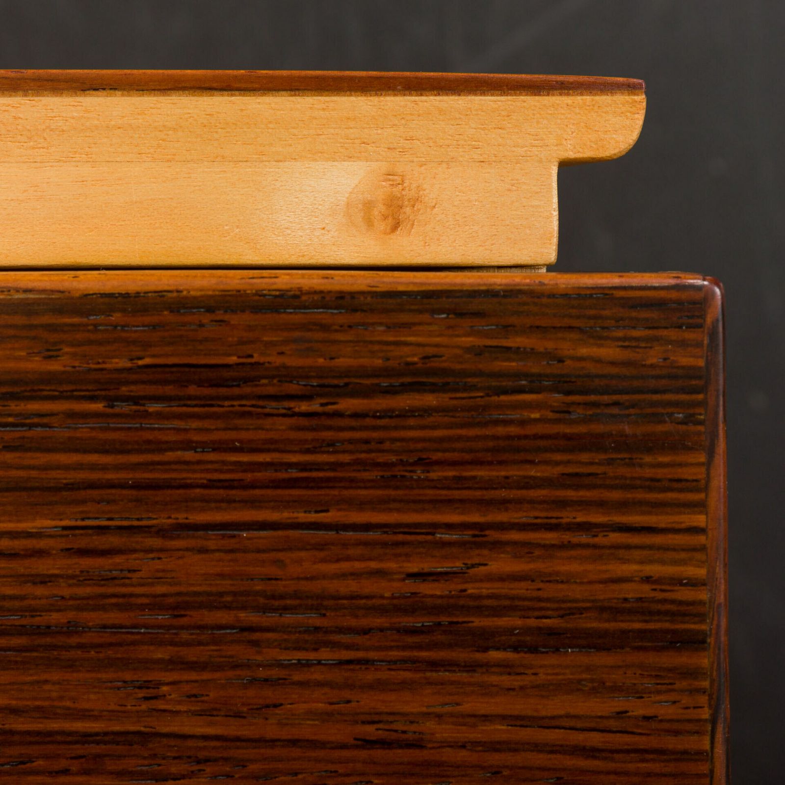 photo buy Rosewood And Cane Side Table W. Hidden Drawer By Severin Hansen For Haslev, Denmark, 1960s